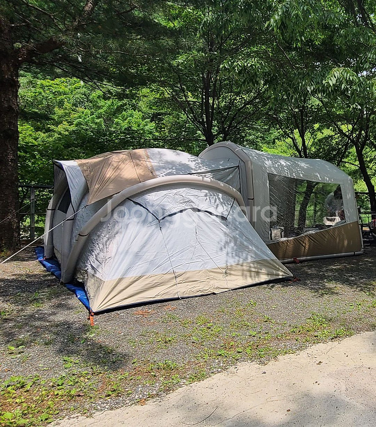 데카트론 에어텐트4.2+에어쉘터 팝니다.--5