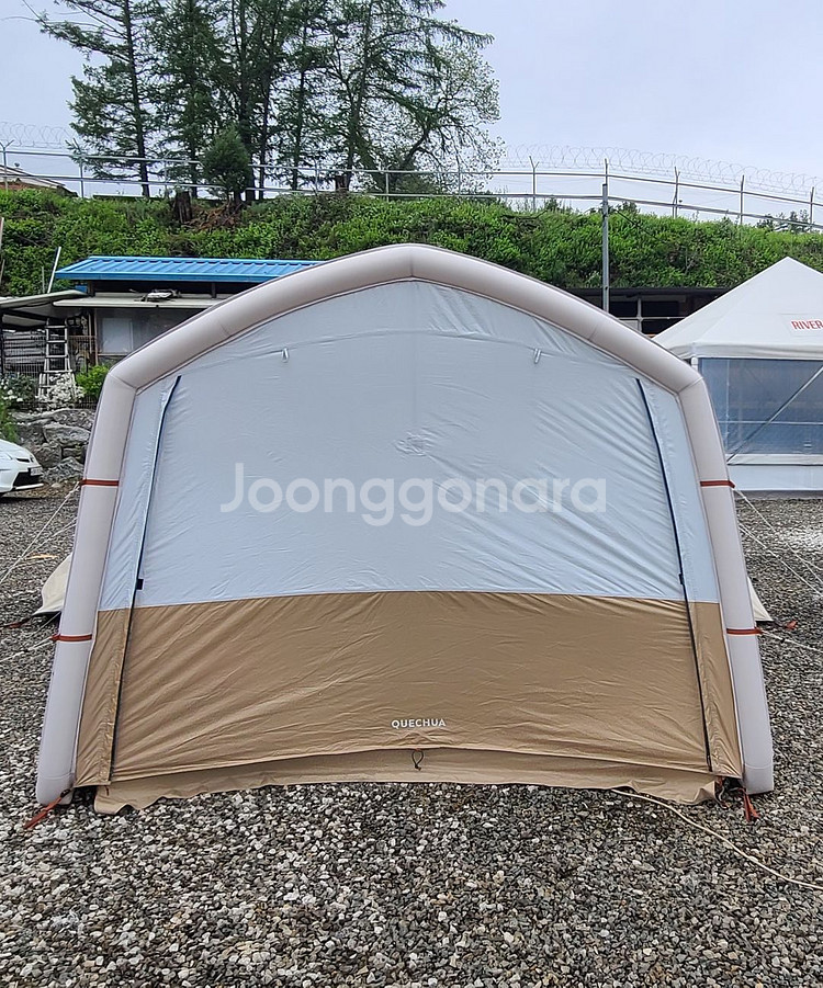 데카트론 에어텐트4.2+에어쉘터 팝니다.--1