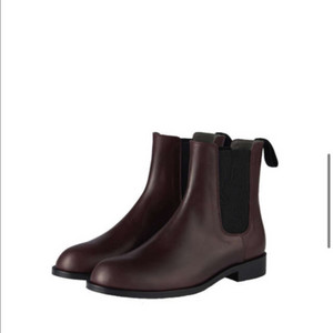 새상품 칼럼 가죽 첼시 앵클 부츠 column 235