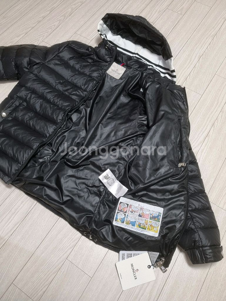 몽클레어 구스 후드패딩 블랙 XL, 2XL 새제품--5