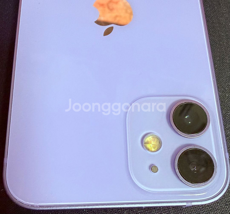 아이폰 미니12 퍼플 색상 128G 개인 팜--4