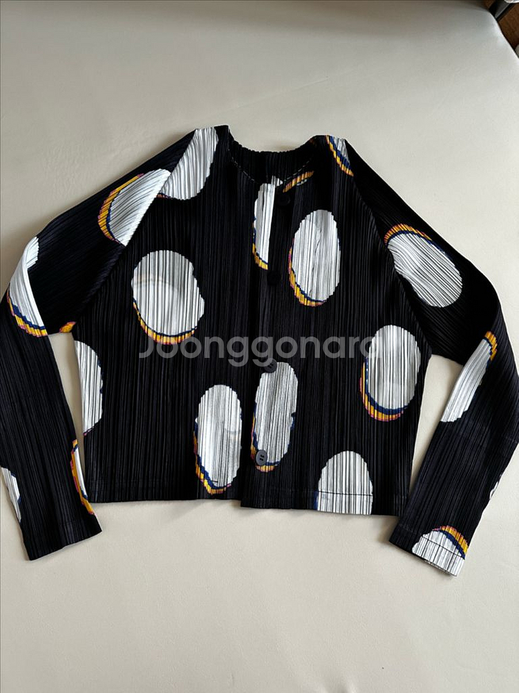 플리츠플리즈 빈도트 가디건 3사이즈--0