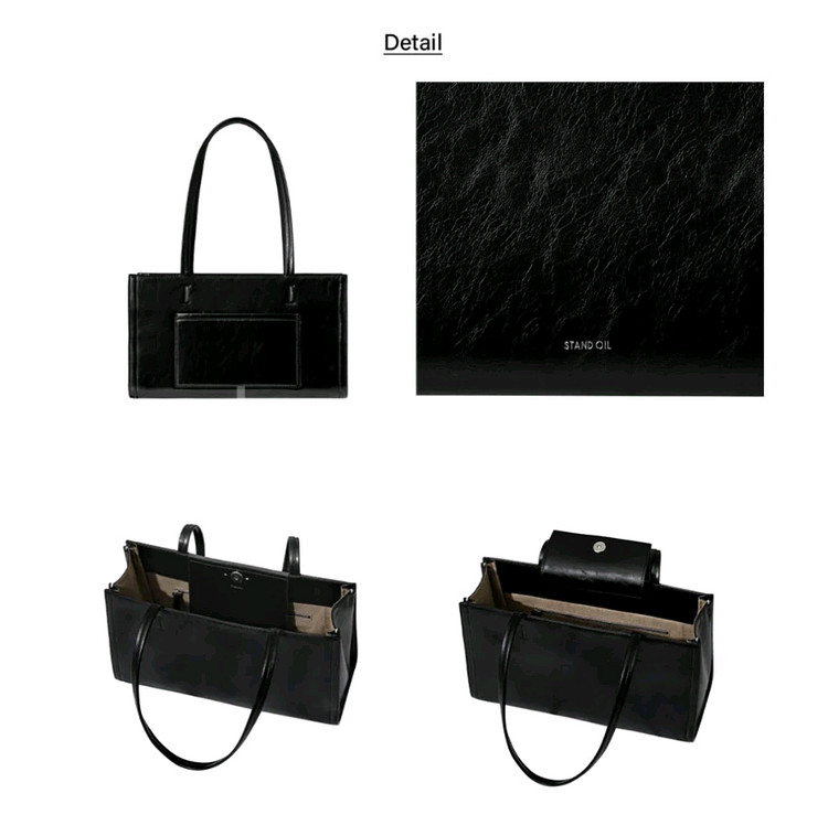 [새상품] 스탠드오일 Oblong bag 오블롱백 블랙--1