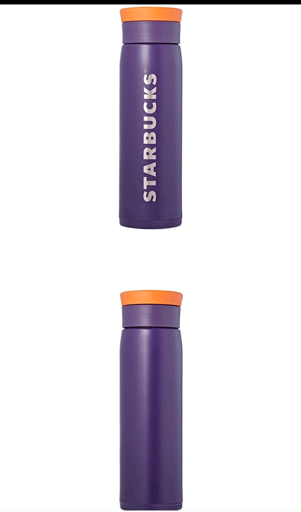 스타벅스 JMZ 퍼플 워드마크 보온병 600ml--3