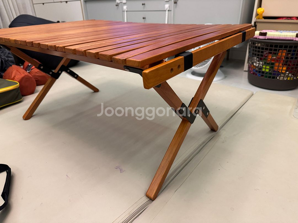 캠핑덕 우드 롤테이블 중형--1