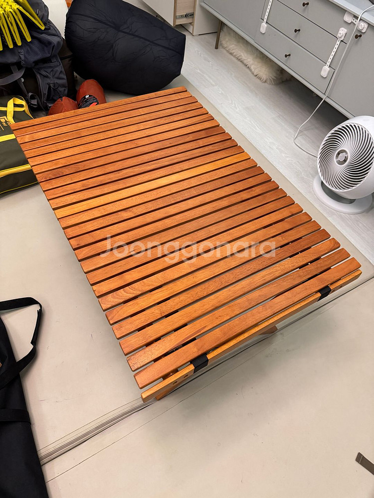 캠핑덕 우드 롤테이블 중형--0