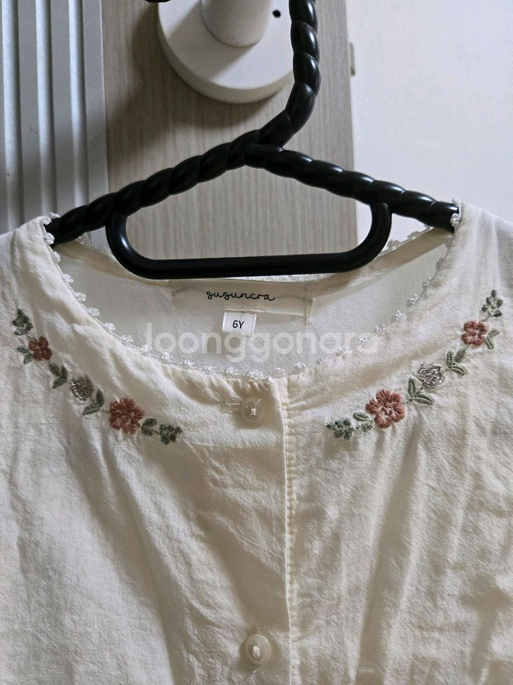 슈슈앤크라 꽃자수원피스 6y--1