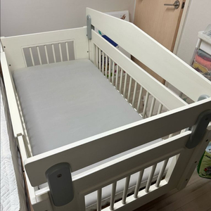 솜트리 토들러원목침대 아기 침대 화이트