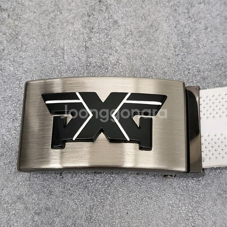 PXG 골프 가죽벨트 화이트 총 길이 103cm--2