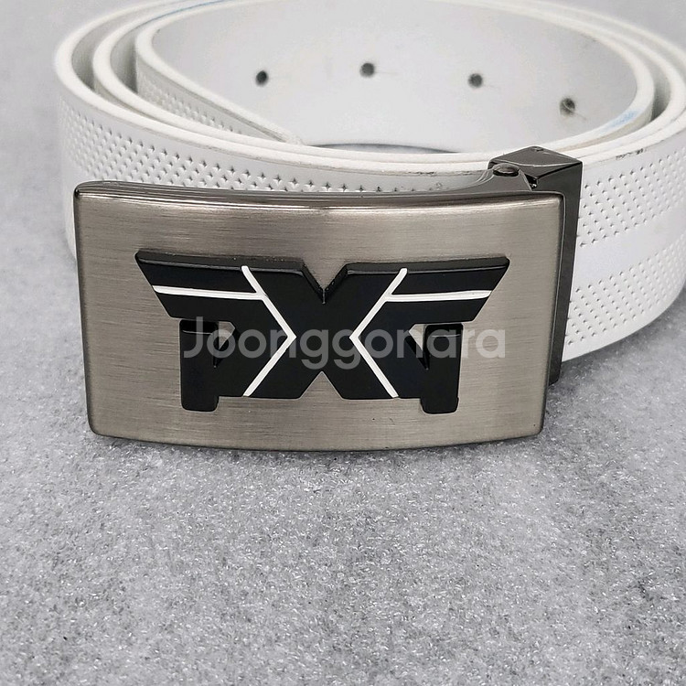 PXG 골프 가죽벨트 화이트 총 길이 103cm--1