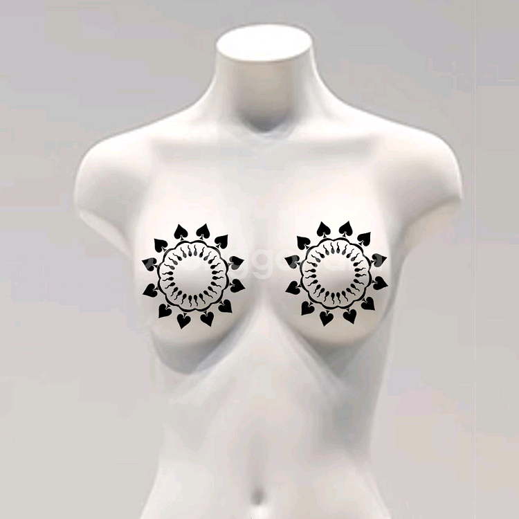 가슴 타투 스티커 할로윈--0