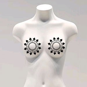 가슴 타투 스티커 할로윈