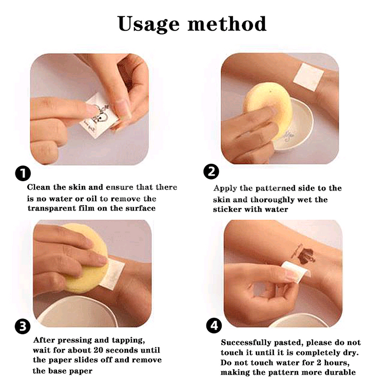 가슴 타투 스티커 할로윈--2