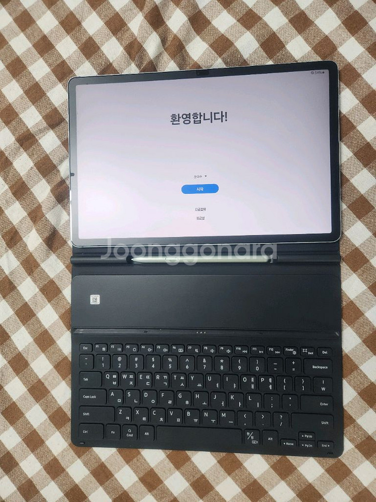 갤럭시 탭 S7 FE lte + 키보드 북커버--2