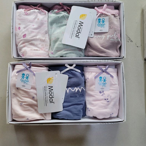 첨이첨이 여아삼각팬티 모달원단 3매입 2박스 새상품