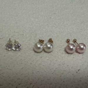 데일리스톤 스와로브스키진주 귀걸이 피어핑 14k 귀걸이