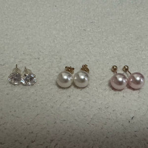 데일리스톤 스와로브스키진주 귀걸이 피어핑 14k 귀걸이
