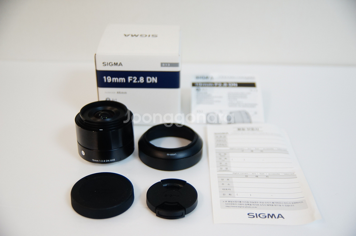 [소니] 시그마 19mm f2.8 단렌즈팝니다.--0