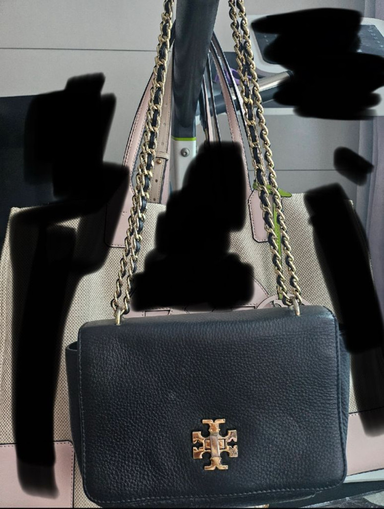 토리버치 블랙 체인 숄더백--1