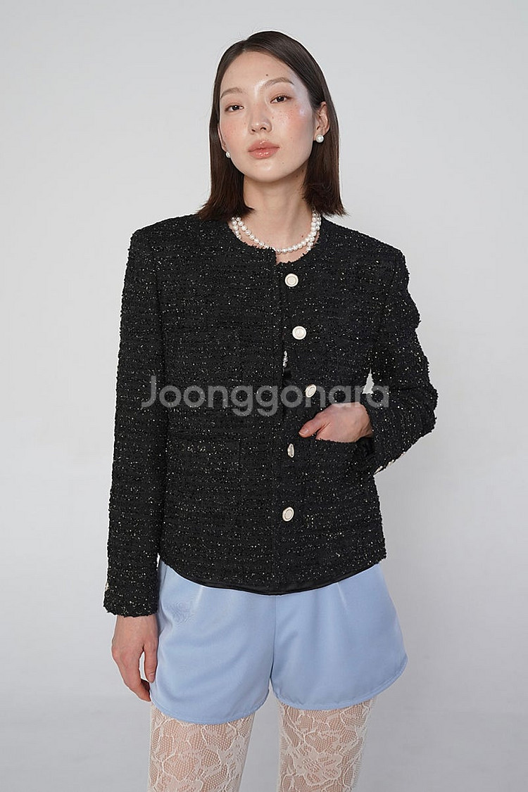 새상품) pelote 필로트 브레코 트위드자켓--1