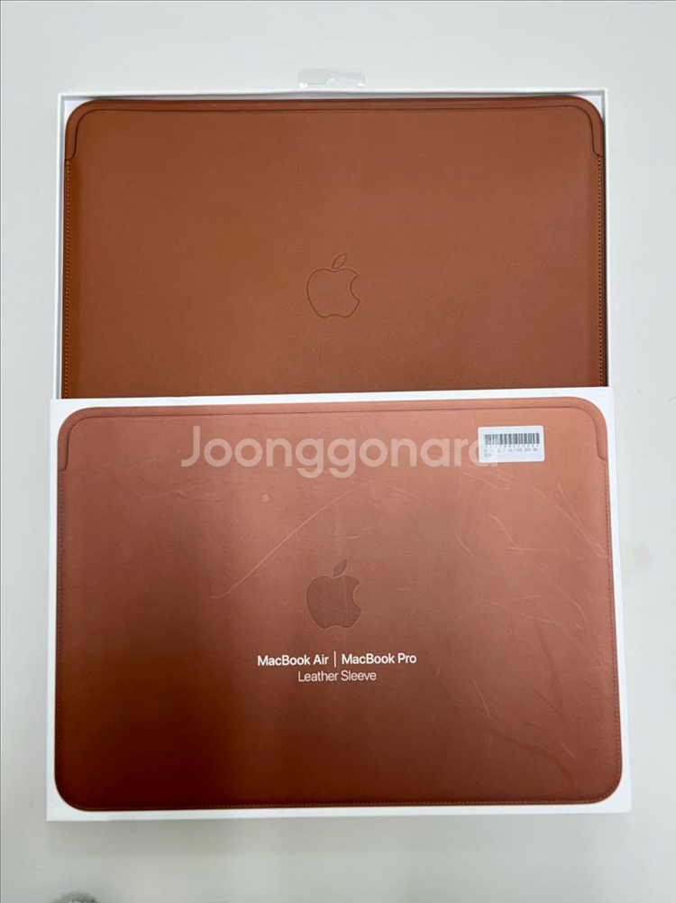 맥북에어/프로 가죽 슬리브 정품 새상품--0