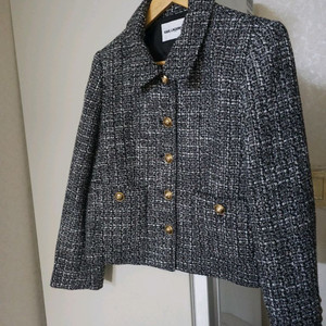 칼 라거펠트 트위드 금장 버튼 자켓 이미지