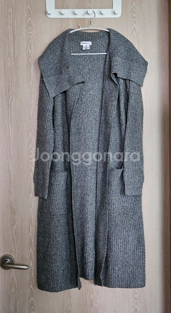 DKNY 니트 롱가디건 M/L--0
