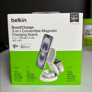 벨킨 3in1 컨버터블 마그네틱 충전 스탠드 미개봉