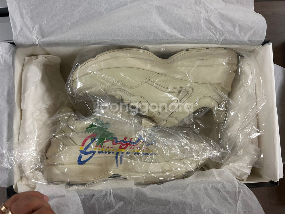 구찌 라이톤 하와이 여성 스니커즈 38(250mm)--5