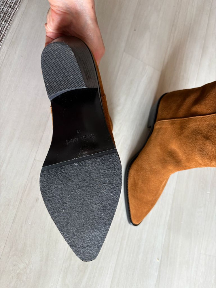 프레쉬라벨 어바인 웨스턴 미들 부츠 스웨이드 240--7