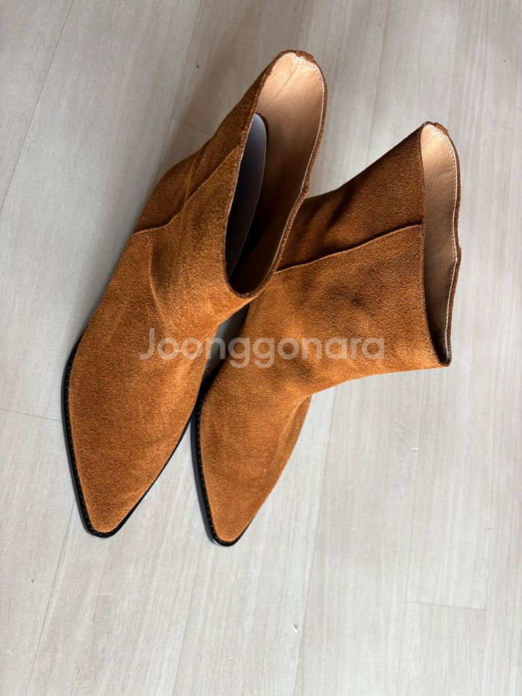 프레쉬라벨 어바인 웨스턴 미들 부츠 스웨이드 240--5