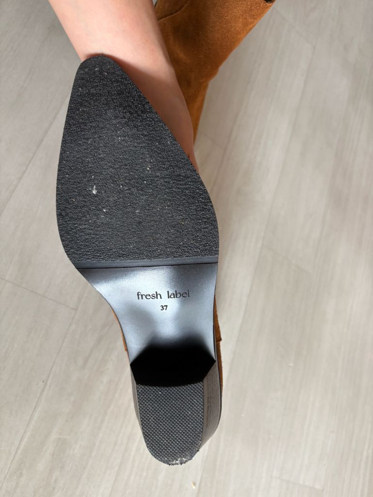 프레쉬라벨 어바인 웨스턴 미들 부츠 스웨이드 240--9