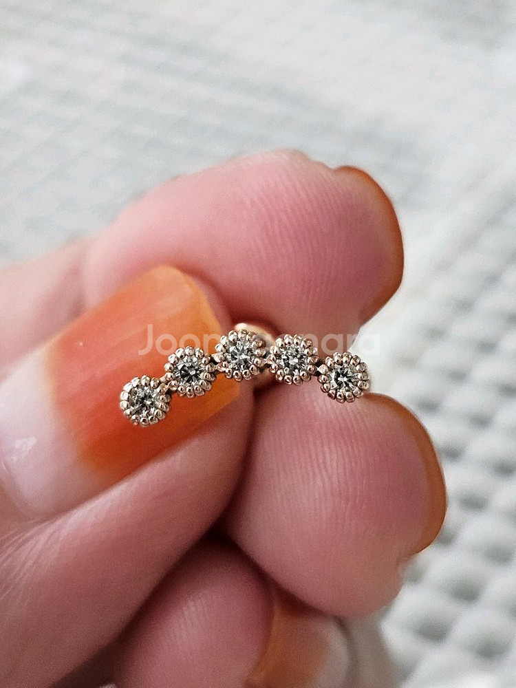 14k 다이아몬드 스틱 피어싱--0