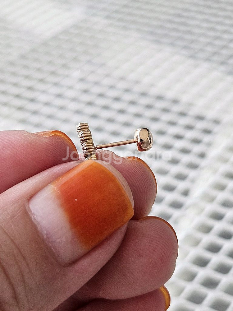 14k 다이아몬드 스틱 피어싱--4