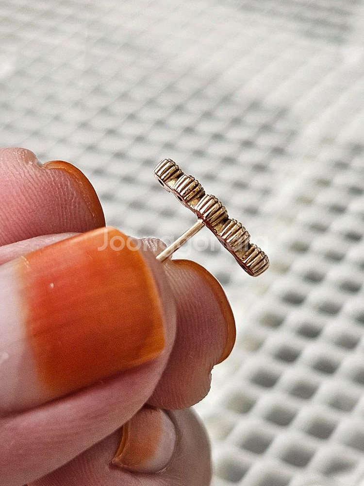 14k 다이아몬드 스틱 피어싱--3