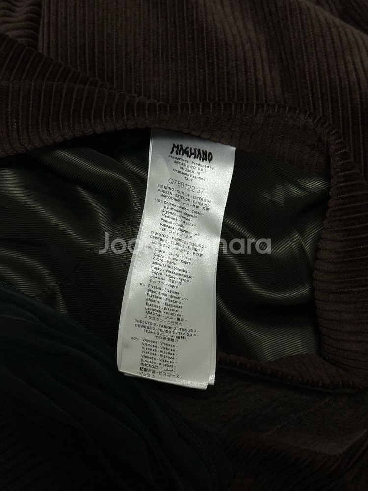 마리아노 코듀로이 스카프 디테일 자켓 L사이즈--4