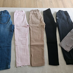 여아 봄가을용 긴바지 130 6벌 일괄
