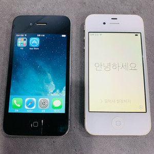 아이폰4 16G 블랙&화이트 일괄 이미지