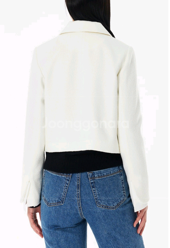 [새상품]보브(VOV) 커프 포인트 트위드 자켓--2