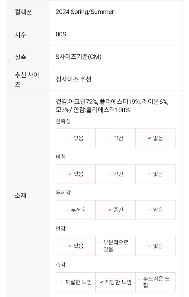 [새상품]보브(VOV) 커프 포인트 트위드 자켓--9