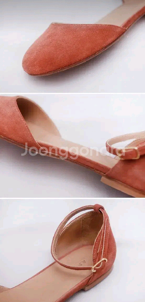 아페쎄 베라펠레 스웨이드 레더 플랫 샌들 (37)--7