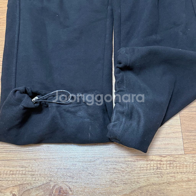 베이델리 사심 리뉴얼 투웨이 양기모 조거팬츠 블랙 롱--5