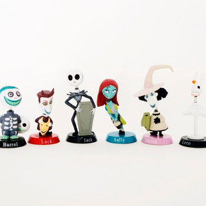 크리스마스의악몽 피규어 6종세트 스프링 흔들머리 홈데코