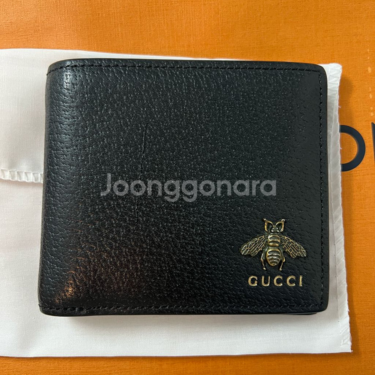 구찌 GG 애니멀리에 벌 레더 반지갑 정품 (풀박스)--1