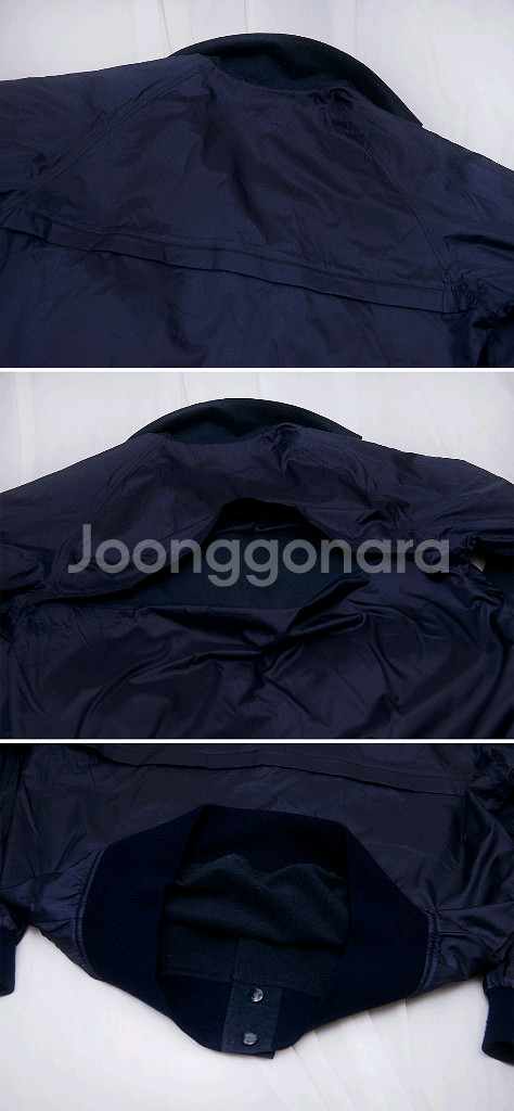 데상트 재팬 버튼 울블루종 우븐 양면 자켓 (100)--7