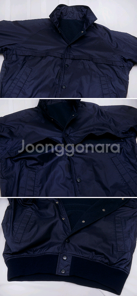 데상트 재팬 버튼 울블루종 우븐 양면 자켓 (100)--3