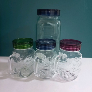 유리병 세트 500ml 3개 + 2L 1개 양념보관