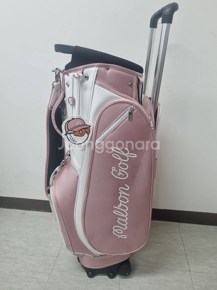 말본 블레이즈 포인트 트롤리 휠 캐디백(핑크)--5