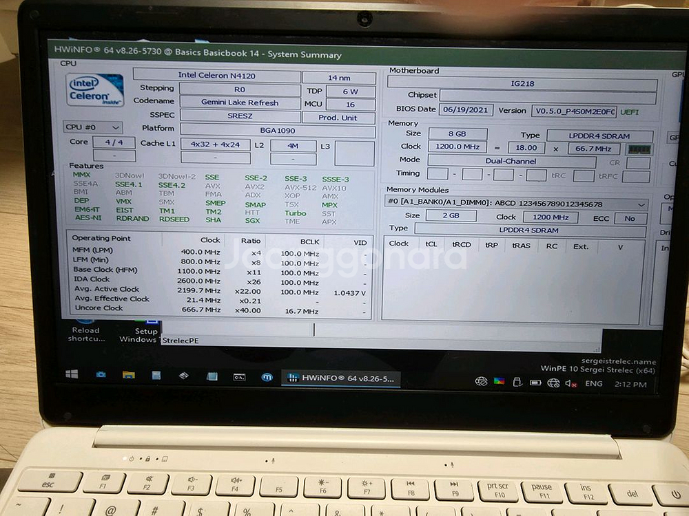 베이직북 14 2세대 BB1420FWB 노트북 부품용--1