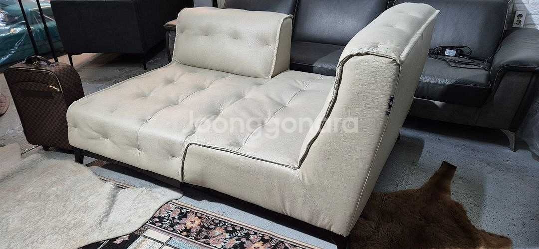 체리쉬 돌체 베리오 누벅천연통가죽 2인소파(배송비별도)--7